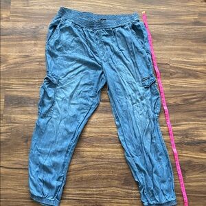 DKNY Women's Blue Cargo Jogger Jeans